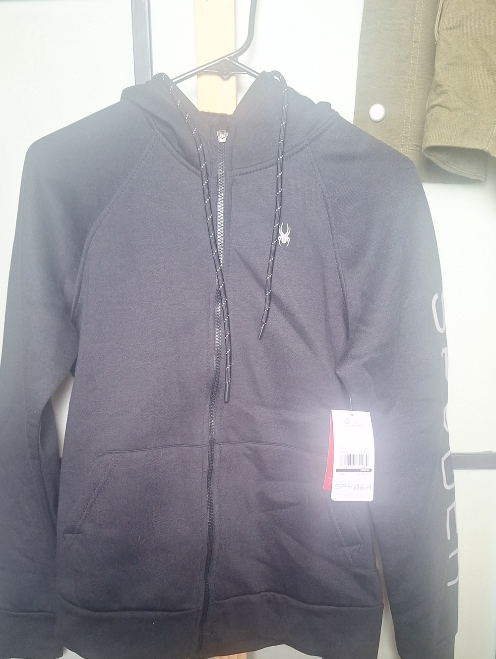 Spyder  Black Full Zip Hoodie